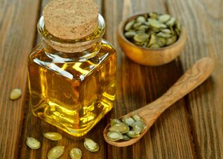 Pumpkin seed oil for washing