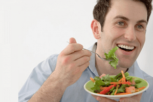 eating vegetable salad during the treatment of prostatitis