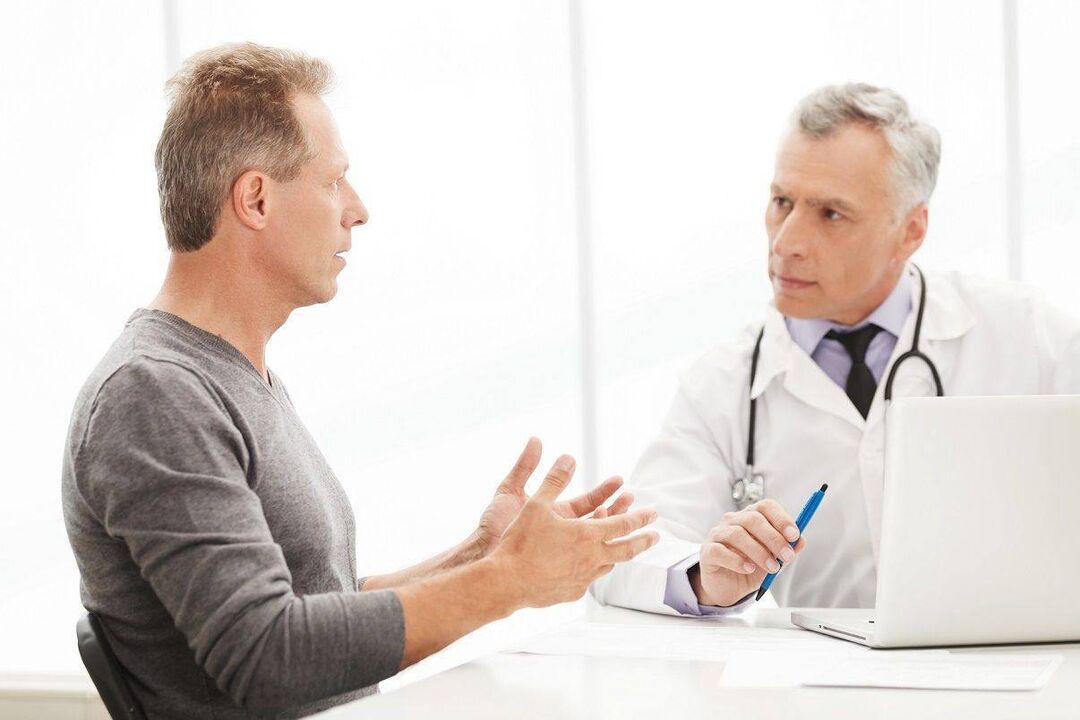 Seeing a doctor for prostatitis symptoms