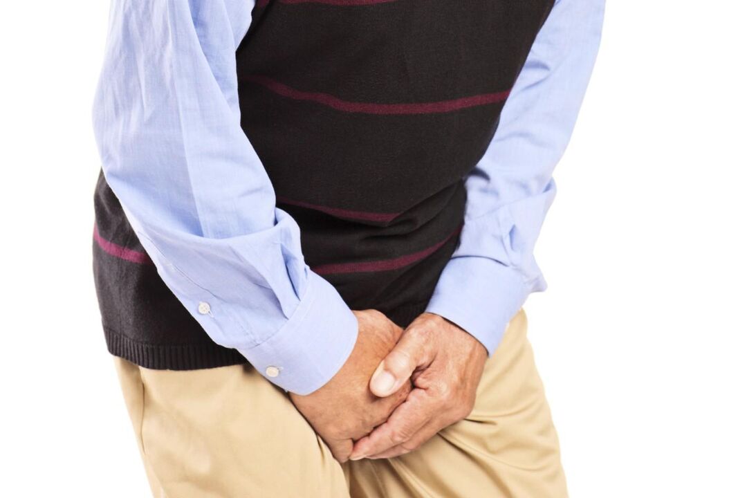 Men with congestive prostate are bothered by pain or sharp pain in the groin area
