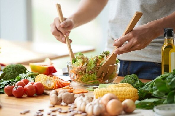 Preparation of Prostate Vegetable Salad
