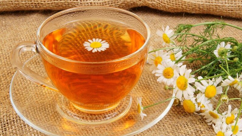 Chamomile decoction for prostate